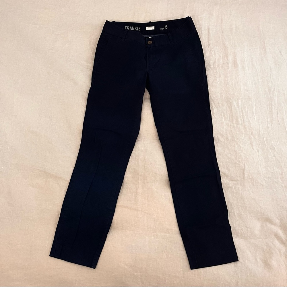 J.Crew Women's Navy Frankie Pants Sz 2